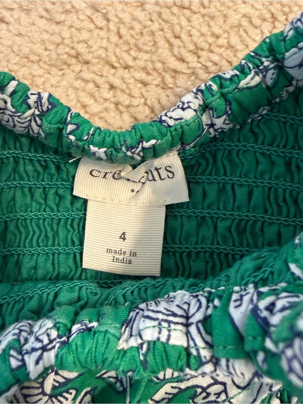 J Crew Factory Floral Smocked Dress - Picture 3 of 3